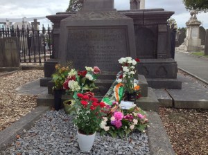 Annie left flowers for Anne